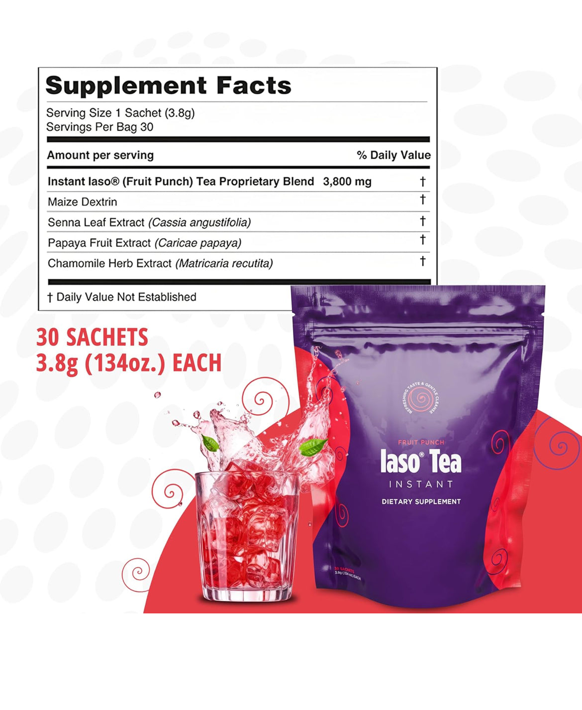 Total Life Changes Iaso Instant Tea (Fruit Punch)